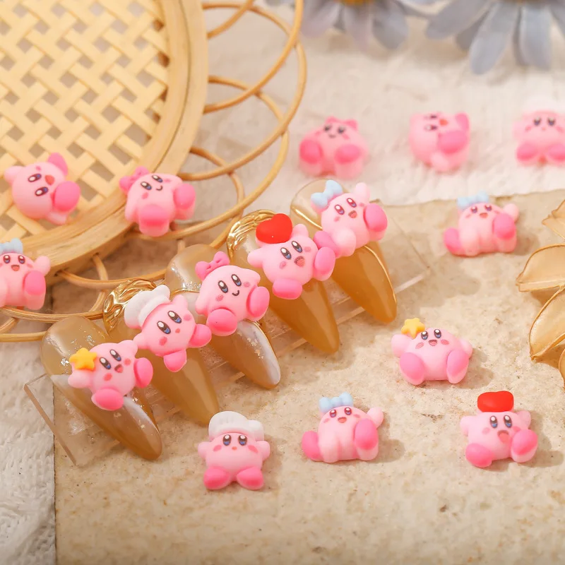 

Kirby Nail Art Manicure DIY Jewelry Ornament Accessories Anime DIY Nail Tips Patch Nails Patch Decoration Toys Gifts for Girls