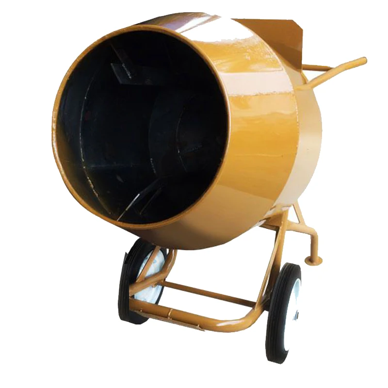 Мини-портативный бетономешалка с двумя транспортными колесами