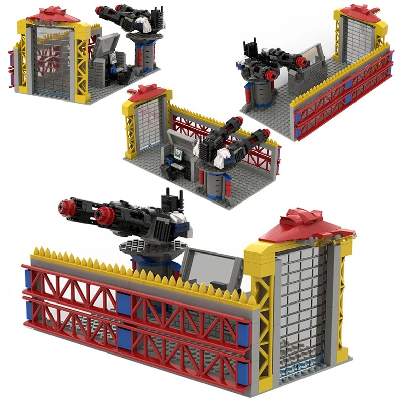 

Military Building Block Toys Air Defense Base Fortress Ruins Frontline Command Center Fighter Vehicle Army Weapons Bricks Gifts