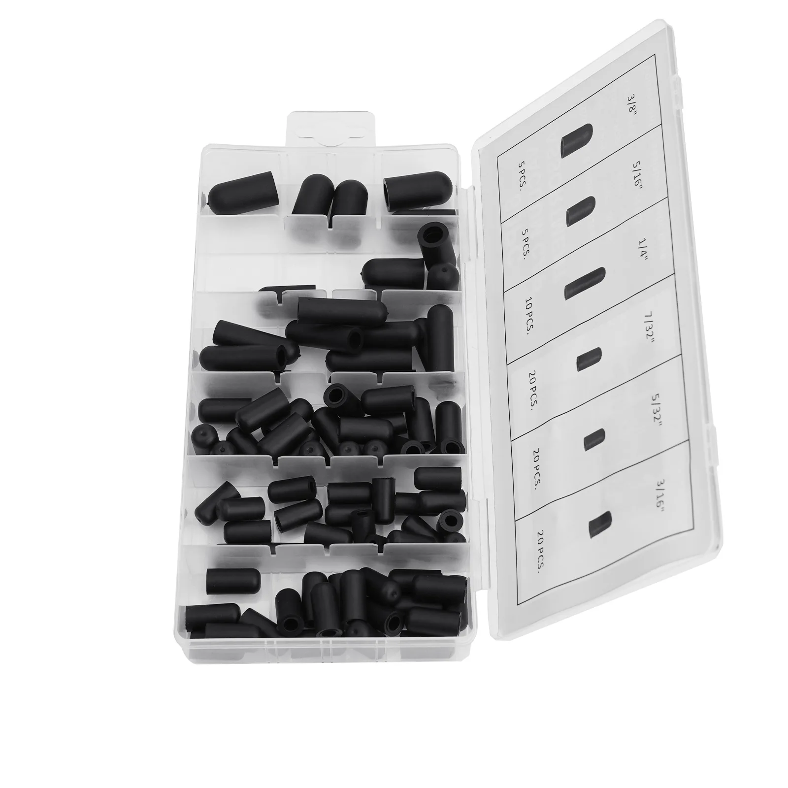 

80 шт. резиновая крышка вакуумных линий, торцевая крышка вакуумного шланга для большинства автомобильных карбюраторов, резиновая крышка багажника, наборы автомобильных аксессуаров