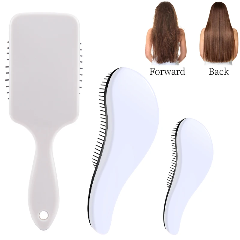 

TT Comb Set Anti-static Women Scalp Massage Comb White Hair Brush Reduce Hair Loss Hair Treatment Hairdressing Products