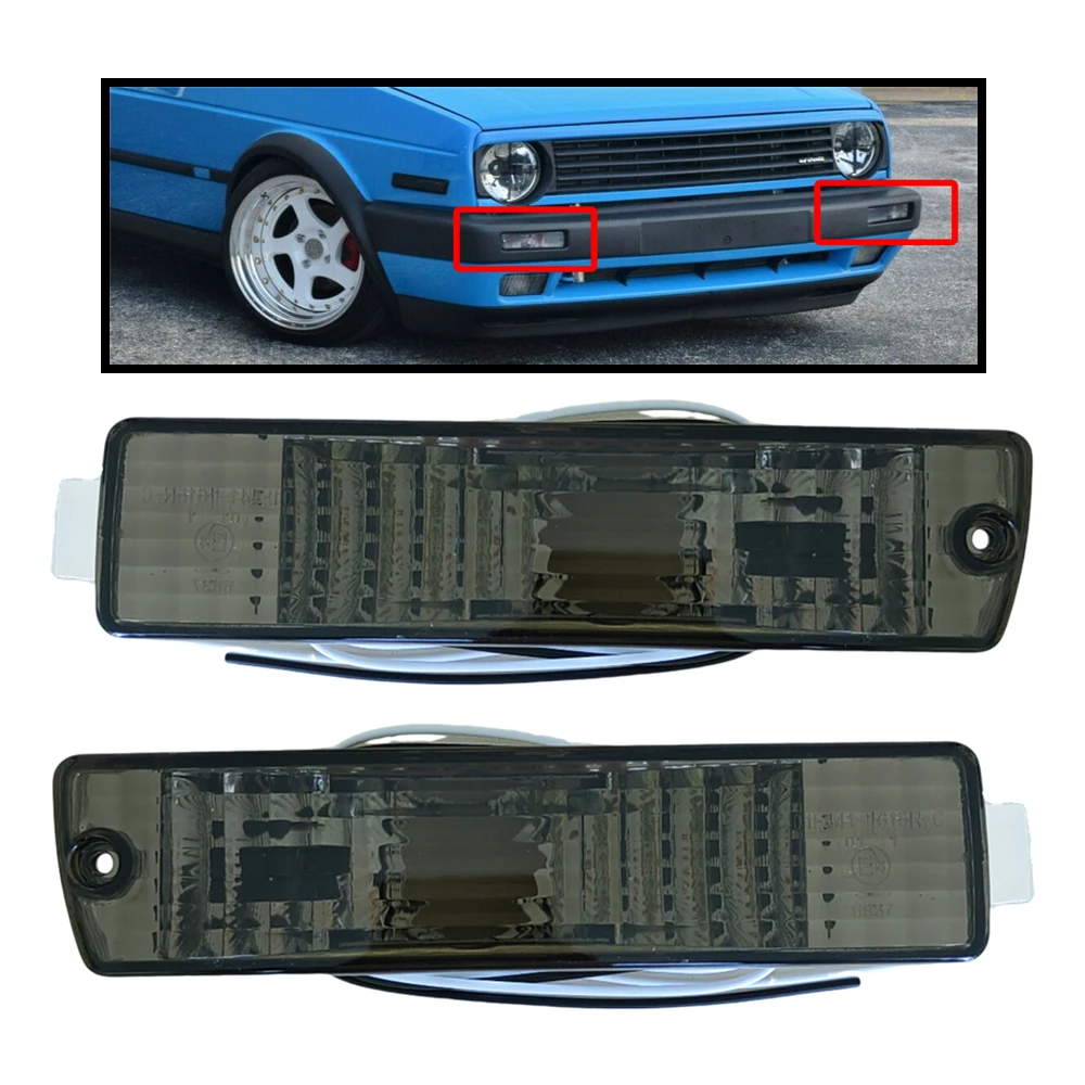 

Передний бампер, указатель поворота, задняя крышка для Volkswagen Golf 2 MK2 Jetta 2 MK2 1980-1992, автомобильные аксессуары, запчасти, 2 шт.