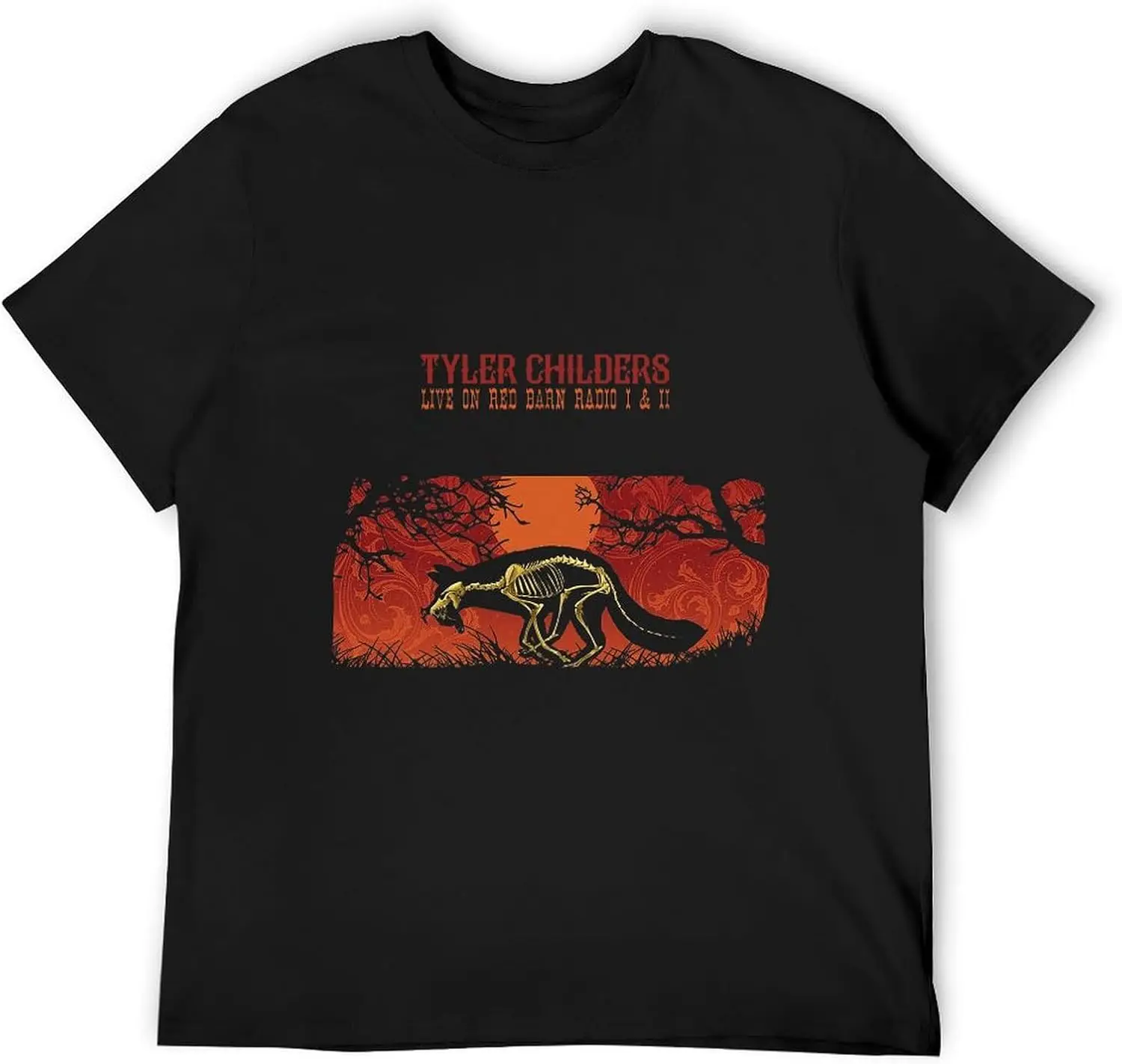 muzykę country. Męska koszulka z zabawnym graficznym rękawem