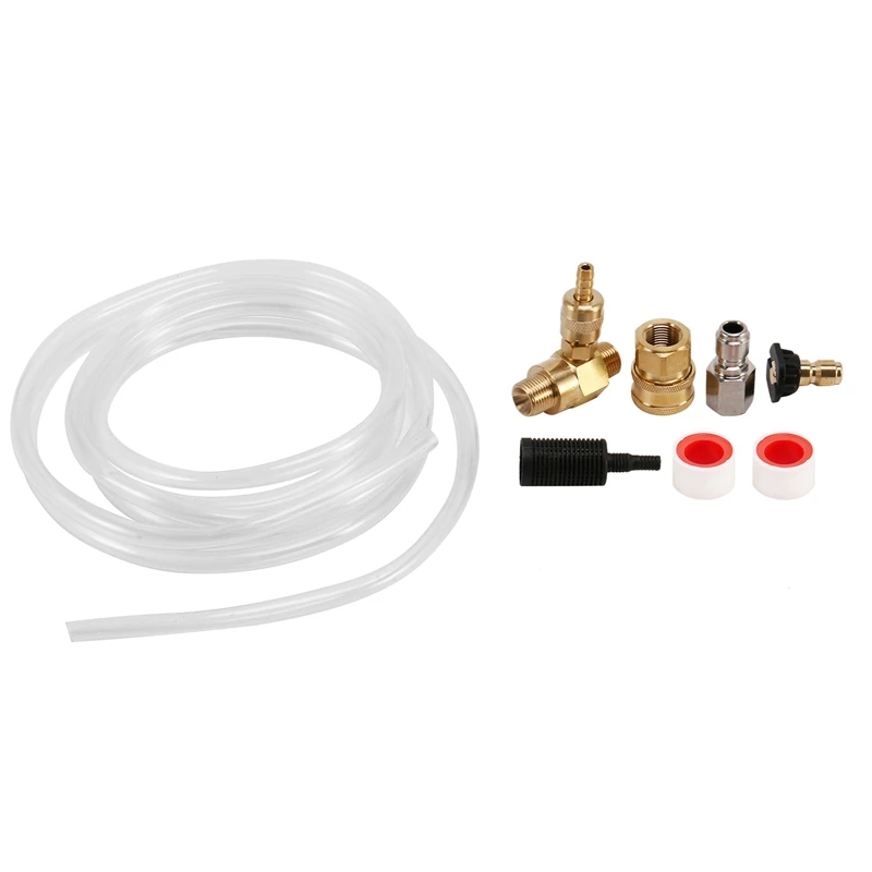 

Downstream Injector For Pressure Washer, Power Washer Injector Kit, Soap Injector, 3/8 Inch Quick Connect, 4000 PSI