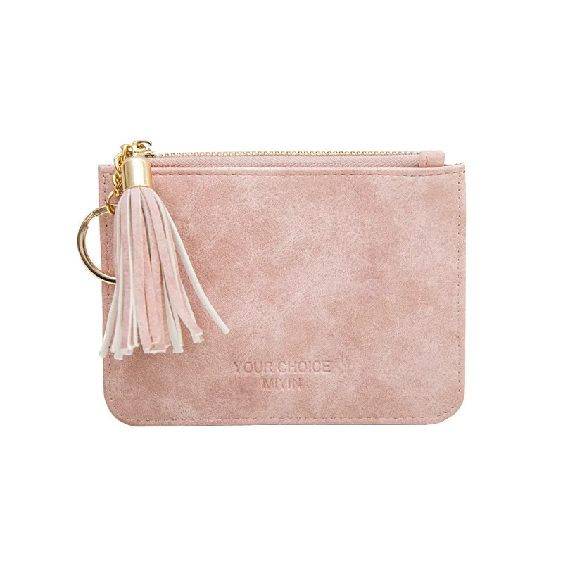 Fashion Women Men Kids Mini Wallet Ladies Double Zipper Coin Purse Multifunctional Small Coin Credit Card Key Ring Wallet