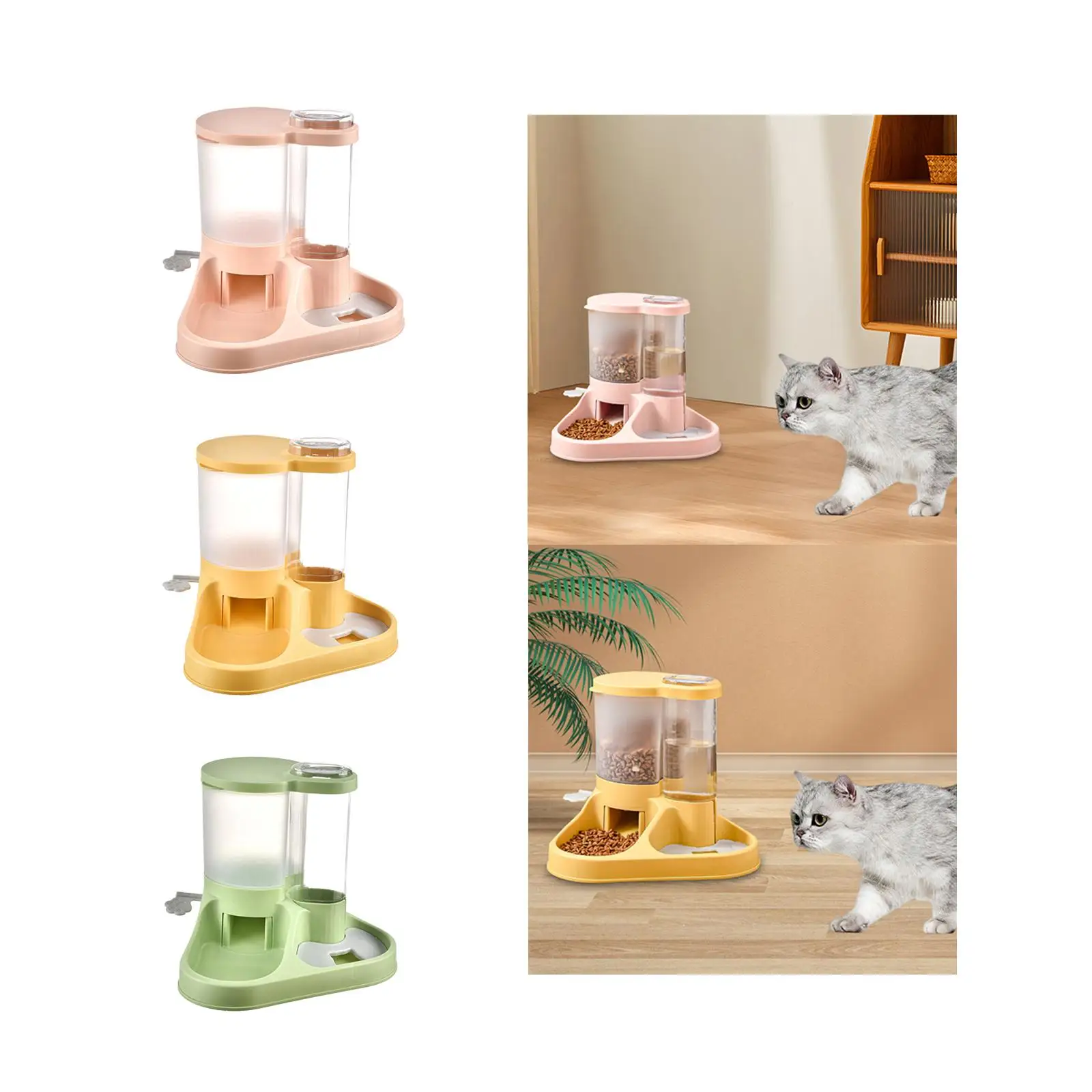 Практичная поилка для домашних животных большой емкости путешествий котят и