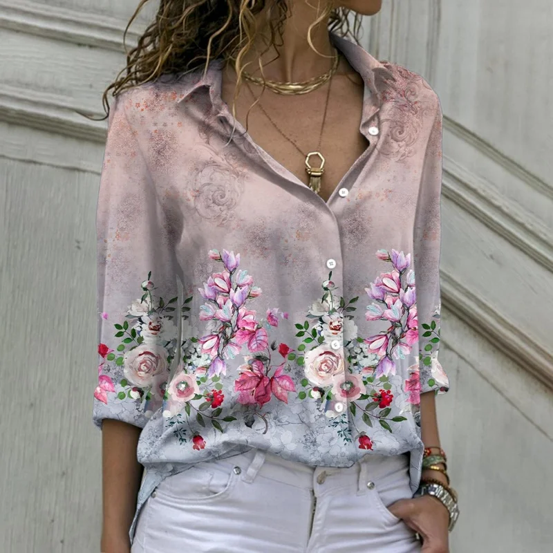 

New Long Sleeve Women Shirt Fashion Loose Shirt Women's Casual Women Tops
