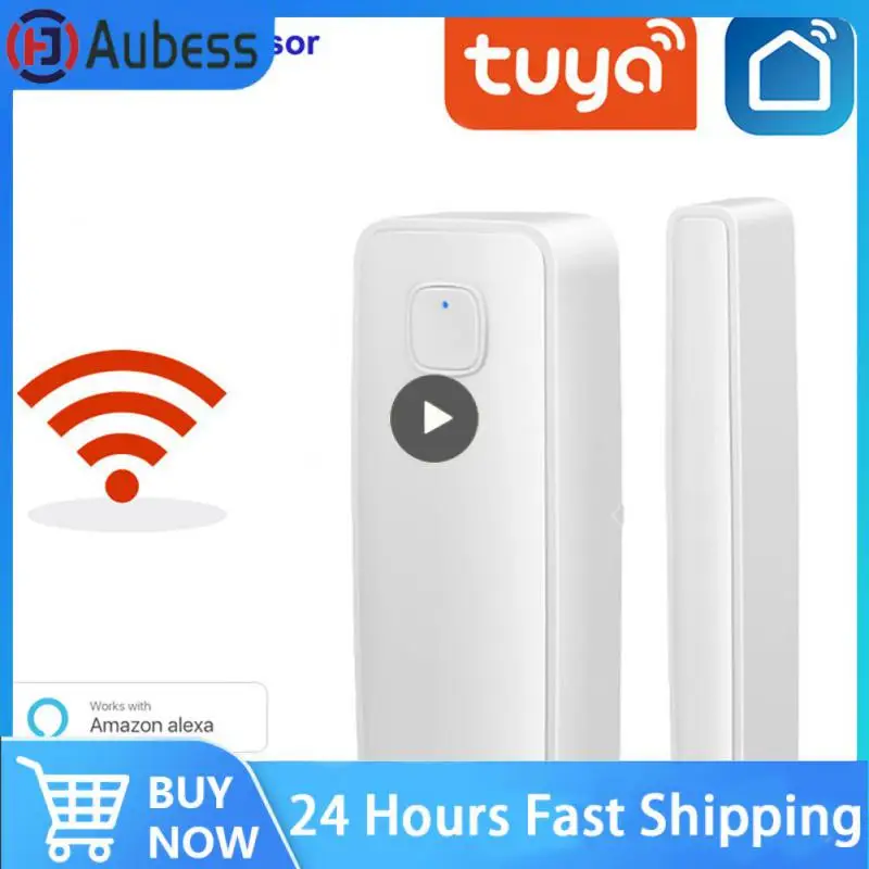 

Anti-theft Equipment Wifi Door Sensor Voice Control Smart Window Detector Tuya Low Power Door And Window Alarm Smart Home