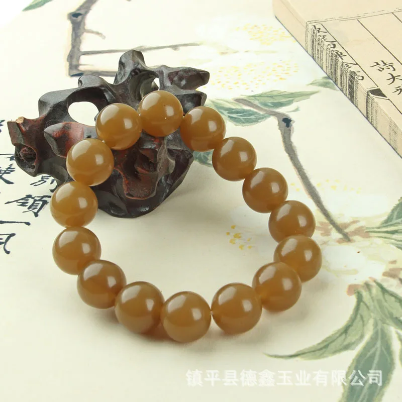 Наружный монгольский имитация Hetian Green Qiemo сахарный цвет белый нефритовый браслет