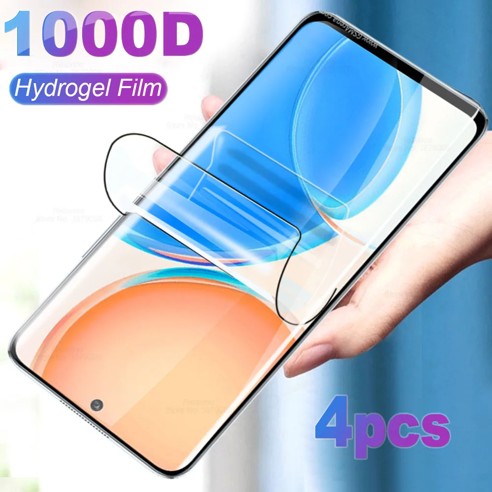 

4Pcs Hydrogel Film Screen Protector For Honor X8 Screen Protector HonorX8 honar xonor honer x8 x 8 6.7 inches Not Tempered glass