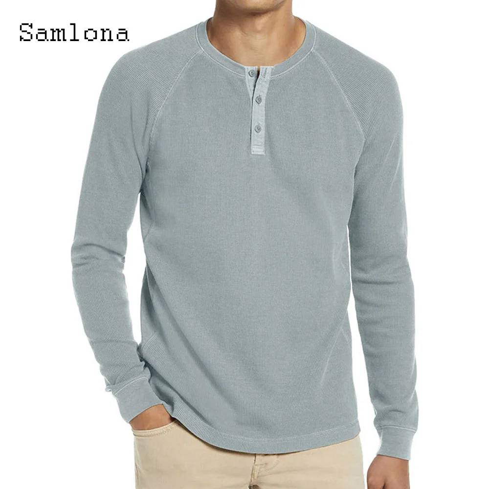 

Male Long Sleeves Basic Tops clothing 2023 harajuku Vintage Knitted T Shirt Plus Size Men Casual Simple Chic Pullovers Hommes