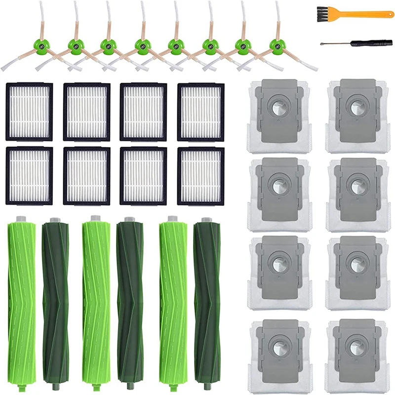 Replacement Parts For Irobot Roomba I7 I7+ I3 I3+ I4 I4+ I6 I6+ I8 I8+ E5 E6 E7 Vacuum Cleaner,Replenishment Kit