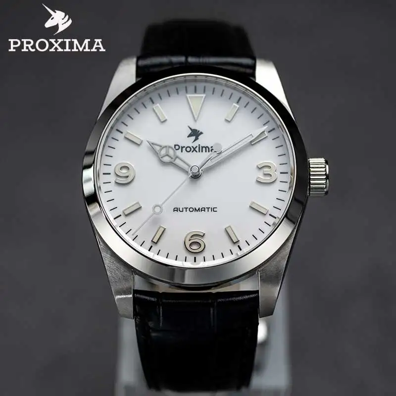 

Часы Мужские автоматические механические из нержавеющей стали, 37 мм, 20 бар