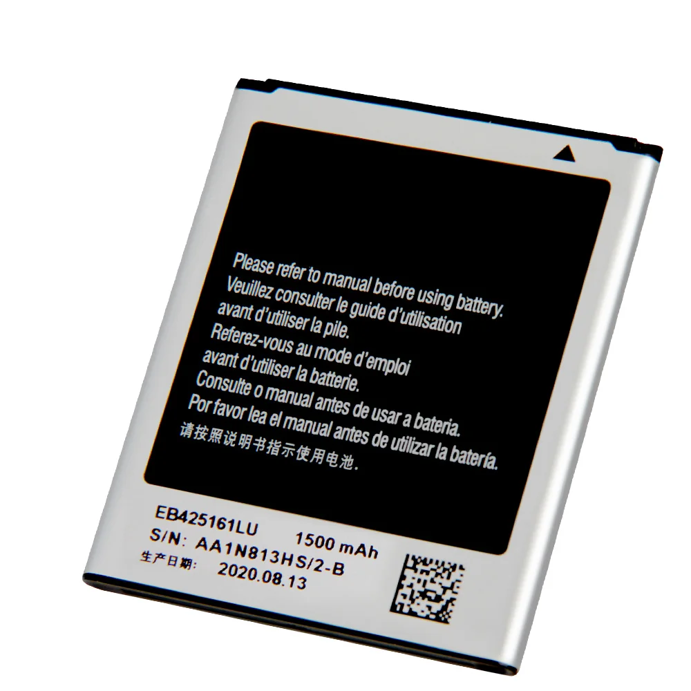 phone battery for samsung j1mini sm j s7562 s7560 s7572 s7580 i8190 s7566 s7568 i739 i759 i669 i8160 s7582 eb425161lu 1500mah free global shipping