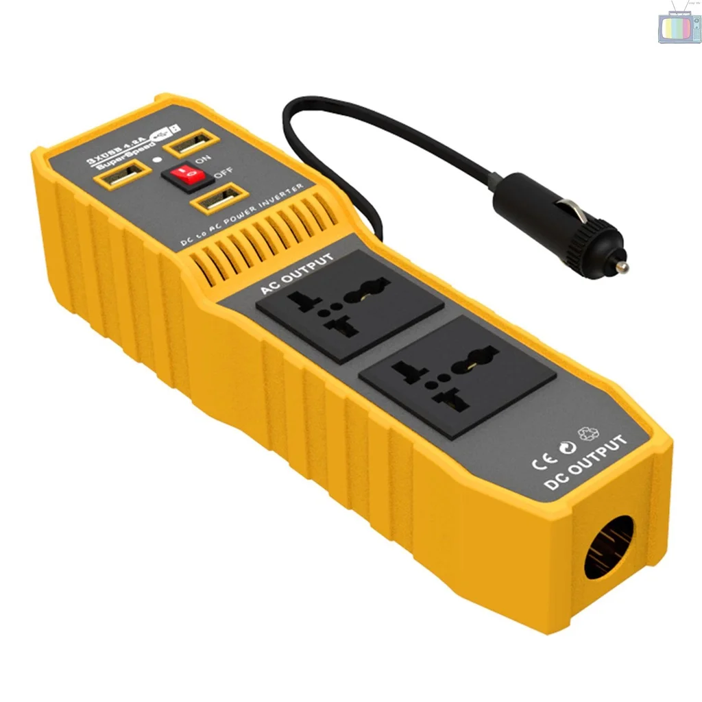 

400W Car Power Inverter High Frequency Modified Sine Wave Inverter DC 12V to AC 110V Converter with 3 USB Port 2 AC Socke