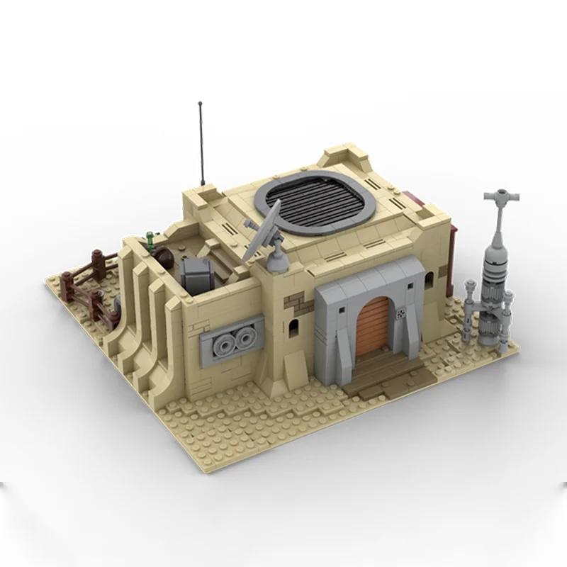 Фото 929 деталей MOC SW Генератор Моса Эйсли с Татуина # Конструктор «Боевая модель» 6 звезд, строительные блоки, идея для рождественского подарка, образовательная игрушка №2