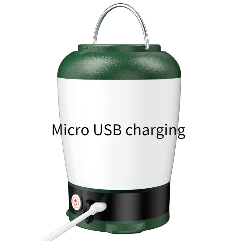 

Portable USB Rechargeable LED Flashlight Camping Lantern Fishing Light Outdoor Work Repair Lighting Built-in 2000mAh Battery