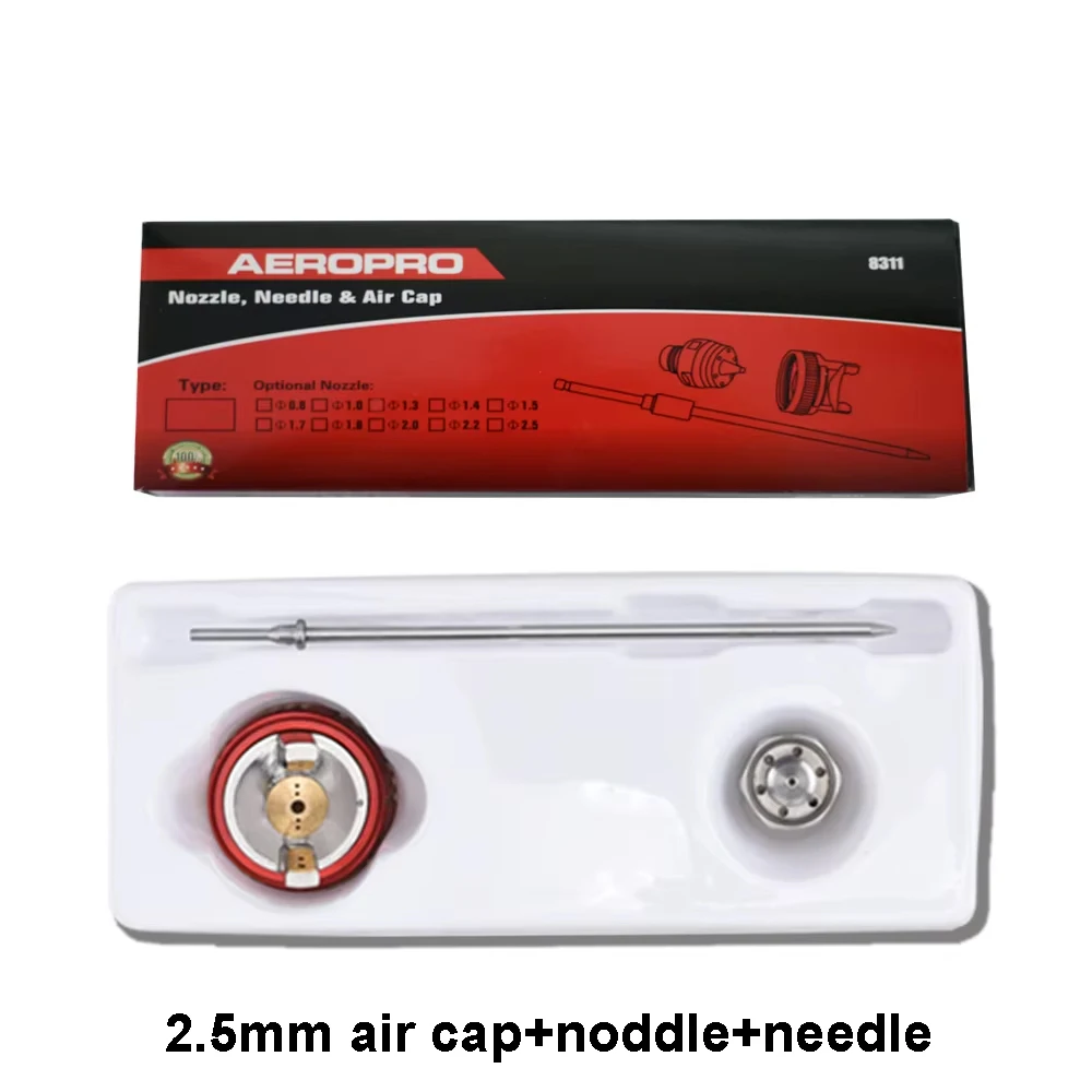 

Пистолет-распылитель AEROPRO LVLP A610/R500 1,3/1,4/1,5/1,7/2,0 мм, сопло, игла, воздушная крышка, распылитель, инструменты для воздушной краски для автомобилей