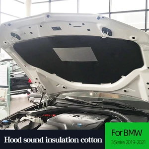 Car Hood Sound Insulation Cotton For BMW G20 G28 2019 2020 2021 3 Series Protective Pad Soundproof Accessories 1pcs