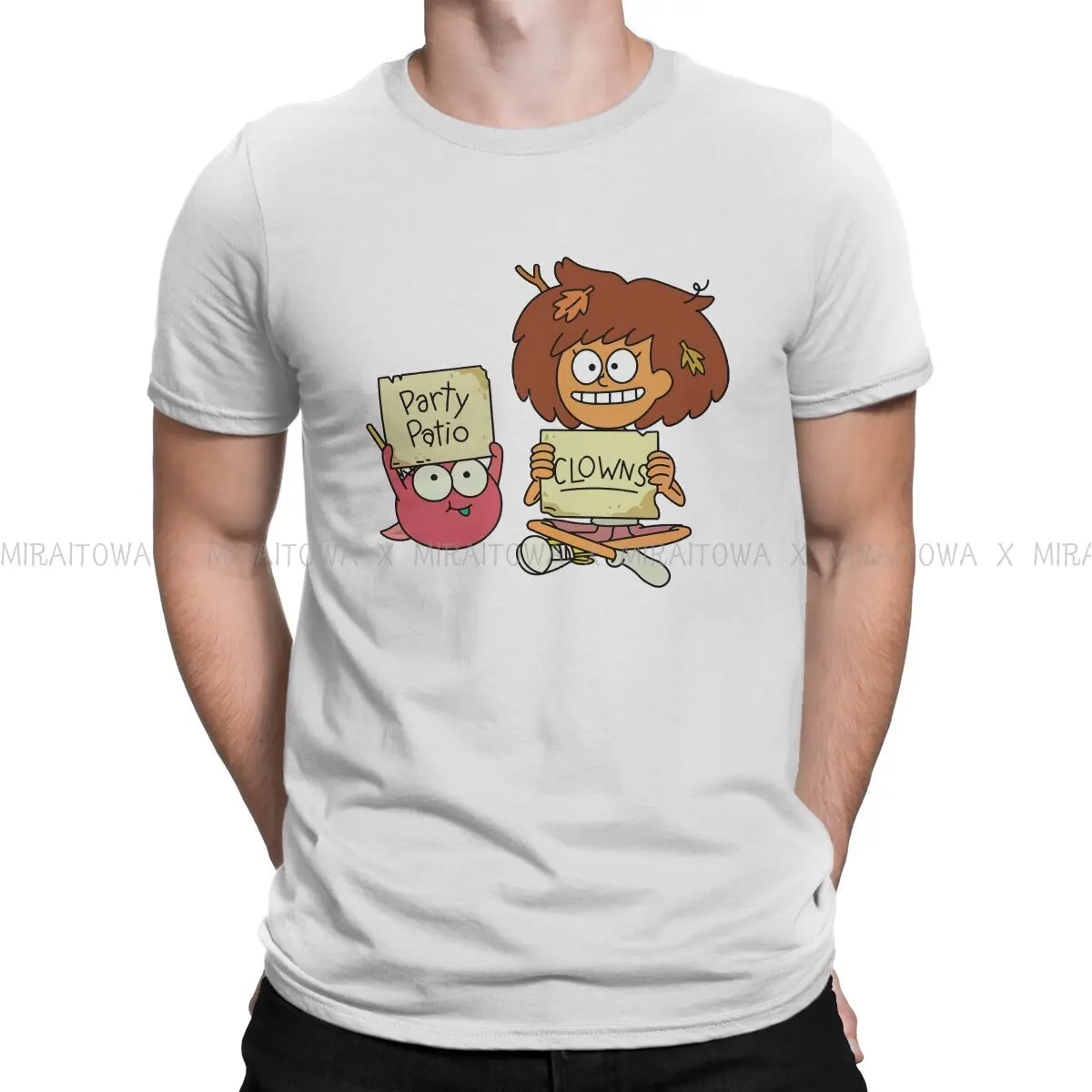 

Amphibia Frog Anime What Everyone Ought To Know Tshirt Homme Men's Tees Blusas Loose Cotton T Shirt For Men