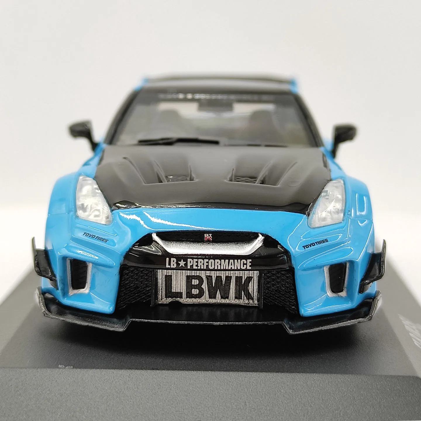 Фото Модель автомобиля SOLIDO S 1:43 масштаба GT-R R35 LibertyWalk Blue из литого сплава №5