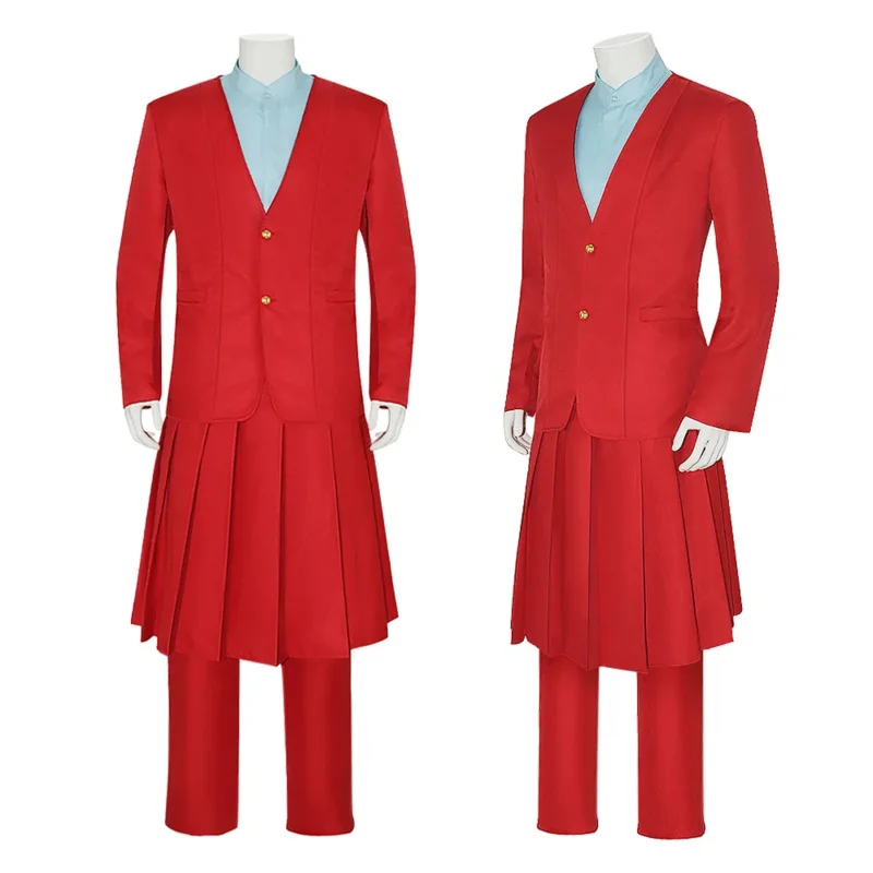 Баллада песен и змеи Снег Косплей Президент Снежный костюм Рубашка Куртка Юбка