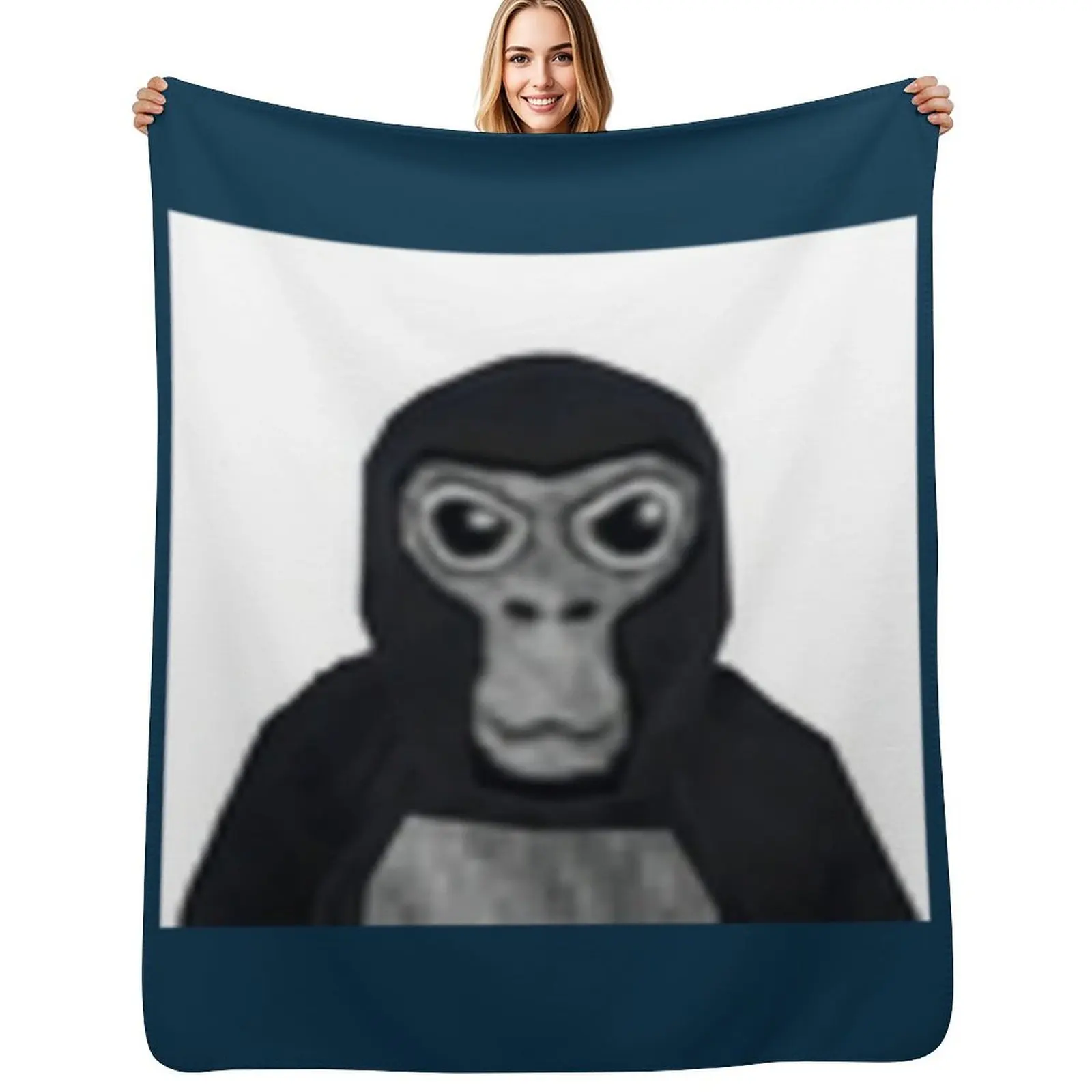 Фото Плед Gorilla Tag Monkey, легкое и мягкое одеяло для кровати, подходит для всех сезонов №1
