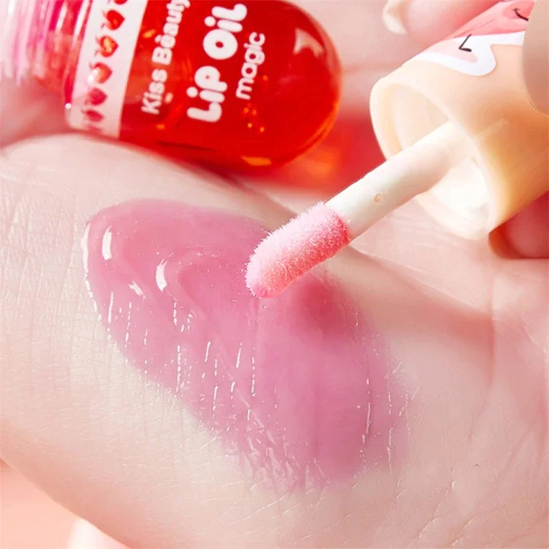 

Peach Moisturizing Lip Gloss Plumping Glossy Lip Oil Long Lasting Repair Waterproof Not Sticky Daily Makeup Natural Lip Tint 3ml