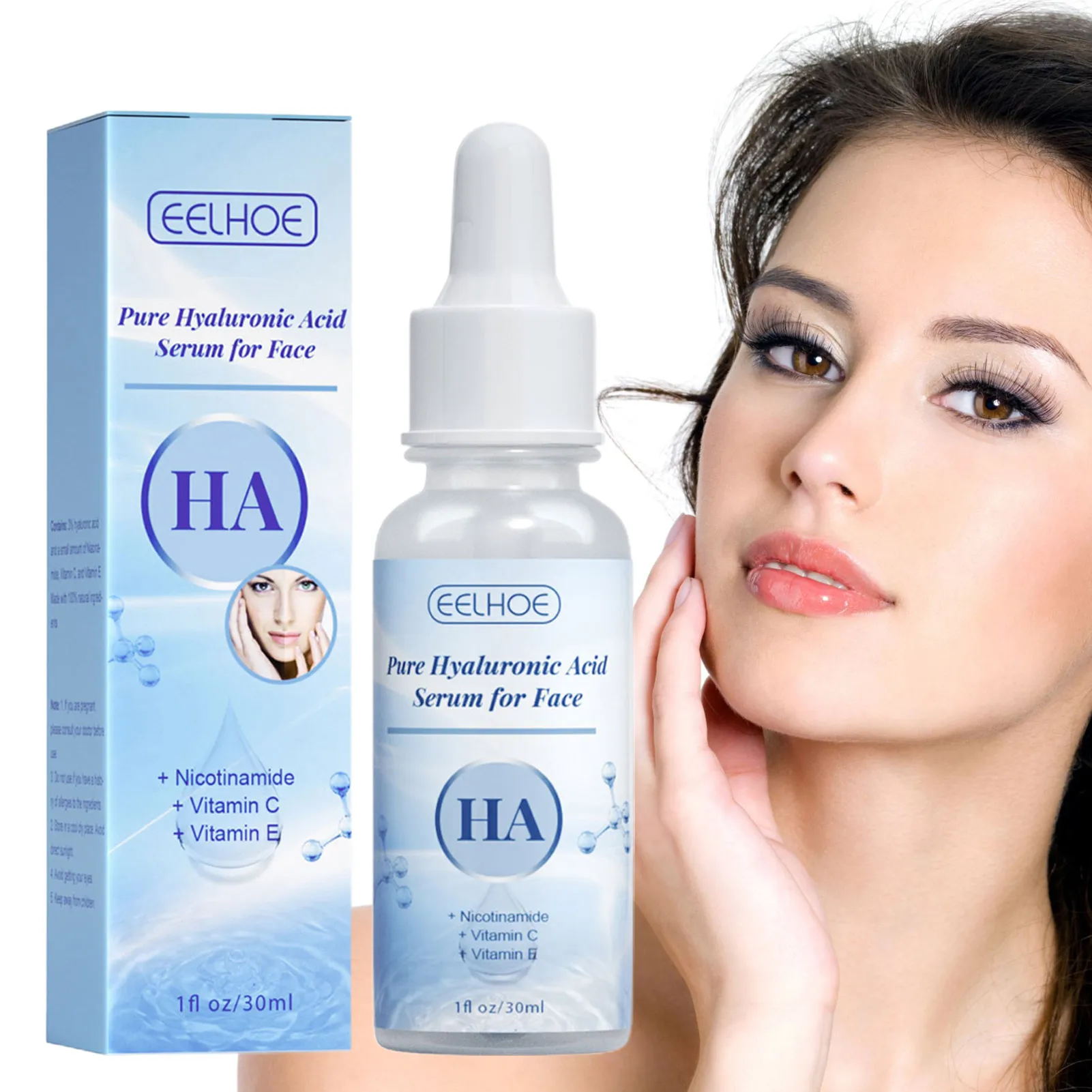 

Hyaluronic Acid Moisturizer Face Nourishing Boosting Face Essence Smooths Fine Lines Wrinkles Skin Care Shrink Pores Whitening