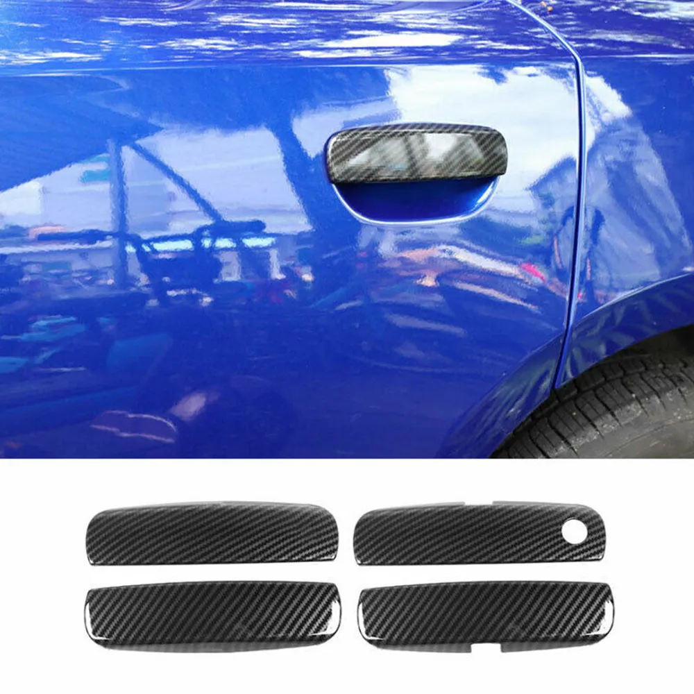 

4PCS For Dodge Charger 2011-2020 Door Handle Covers Decor Cover Trim Carbon Fiber