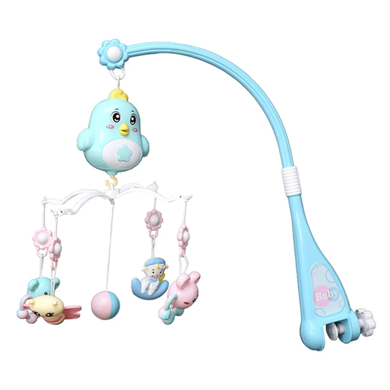 

Baby Crib Mobile Crib Rattle Music Box Night Light Rotate Bed Toys