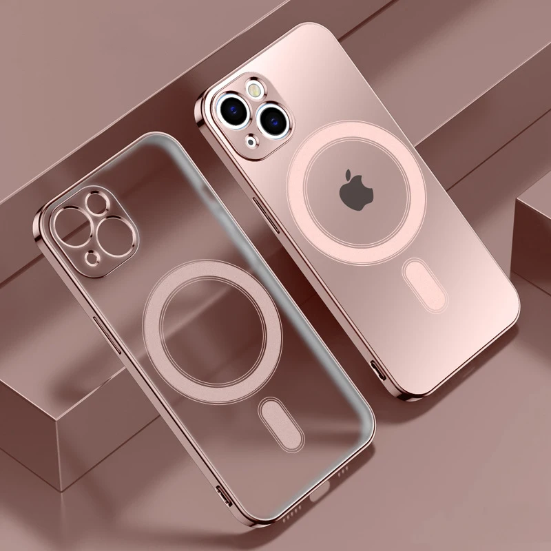 

Матовый чехол для iPhone 13 Pro Max, Роскошный чехол для iPhone 12 Pro Max, Магнитный чехол Magsafe, Прозрачный матовый чехол с покрытием