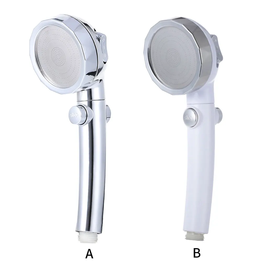 

Plastic Shower Head Detachable Multi-modes Anti-rust Electroplate Sprayer Toilet Bathing Sprinkler Silver White