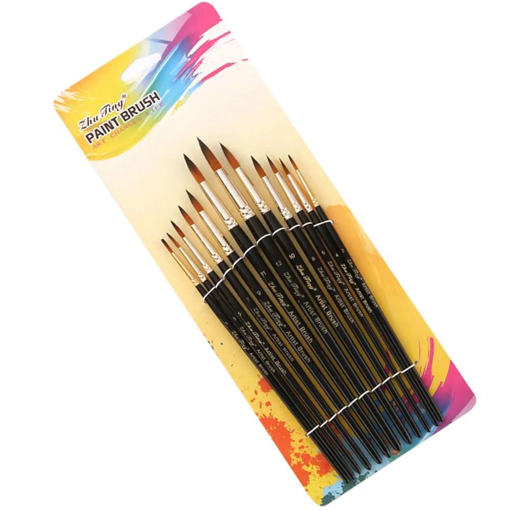

Brushes Paintingpointed Drawing Set Graffiti Brush Supplies Watercolor Oil Paintbrushes Student Tip Gouache Accessories Acrylic
