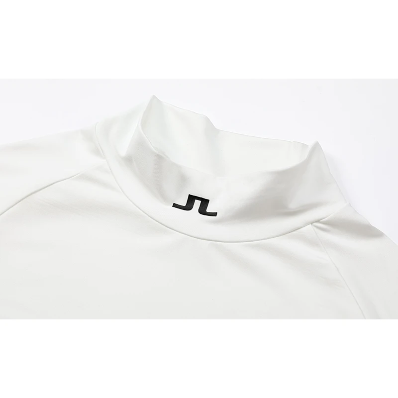 2023 Men's Golf Long-Sleeved Sports T-Shirt Outdoor Leisure Quick-Drying Breathable Crew Neck White Floor Shirt Top Spring