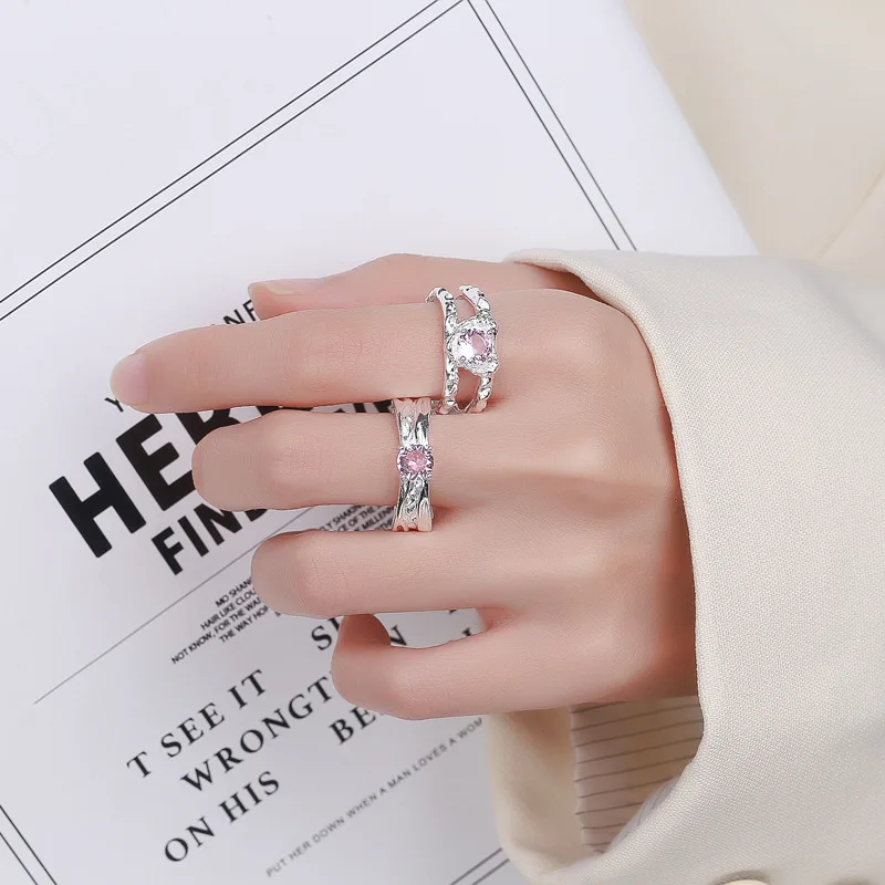 Женское Двухслойное регулируемое кольцо Surflove необычное романтичное Открытое с