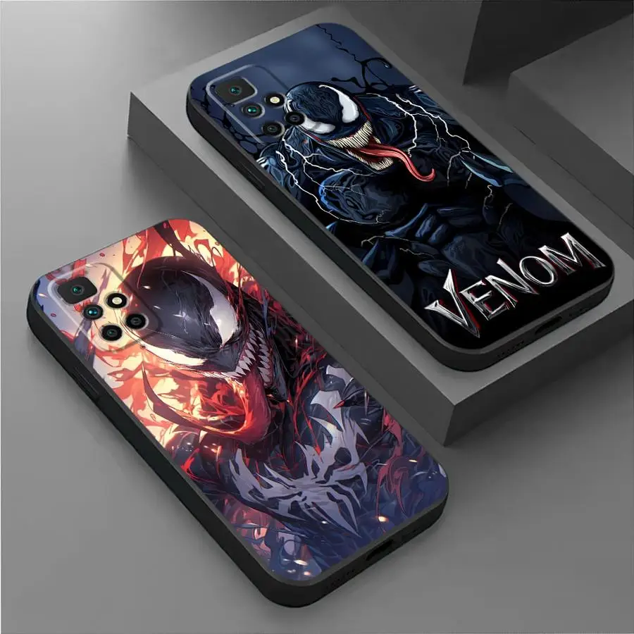Marvel Venom Cool Cover Phone Case for Redmi Note 11 Pro 9 8 7 10S 12S 9S 11S 10 12 9T 8T 13 TPU Soft Shell