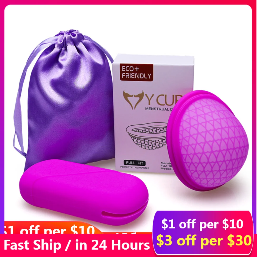

Menstrual Reusable Disc Flat-fit Design Menstrual Cup Extra-Thin Sterilizing Silicone Menstrual Disk Tampon/Pad Alternative drop