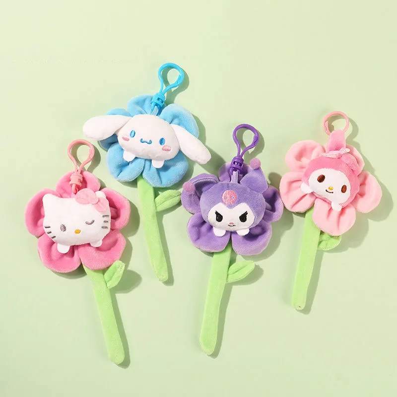 

Подвеска Sanrio в виде куклы, мимелоди, плюшевый кулон в виде цветка, школьный портфель, брелок для автомобиля