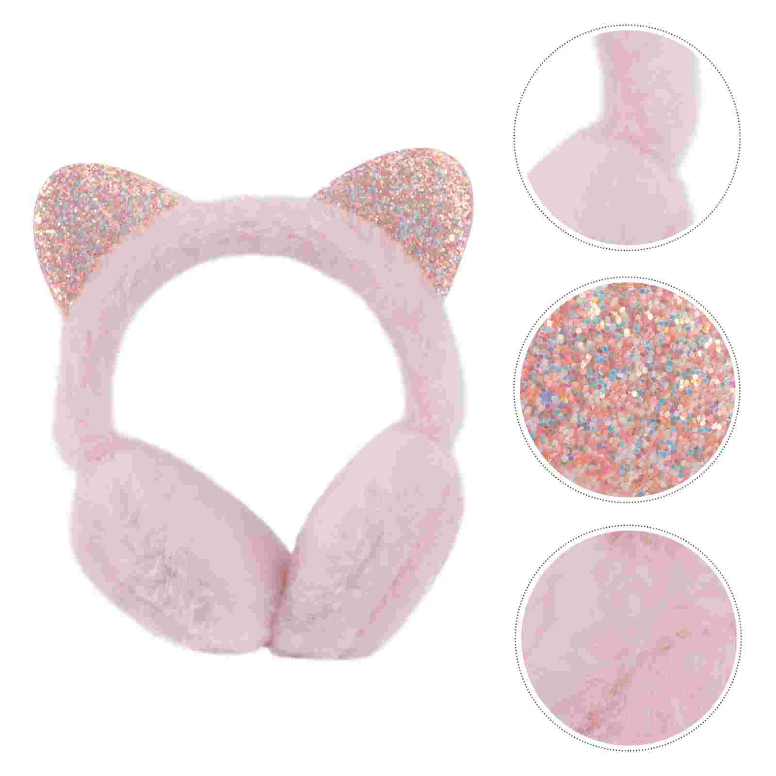

Ear Earmuffs Winter Cat Kids Warmers Plush Ears Warm Christmas Warmer Covers Women Earmuff Cover Animal Headband Fluffy Outdoor