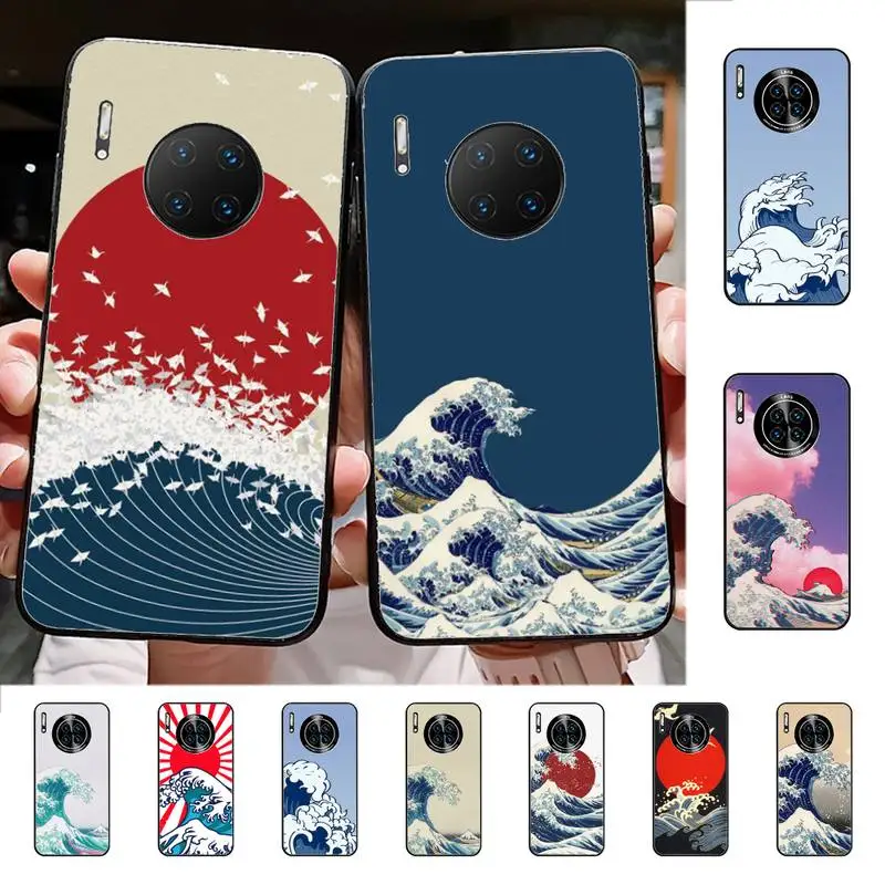 

Wave Art Phone Case for Huawei Mate 20 10 9 40 30 lite pro X Nova 2 3i 7se