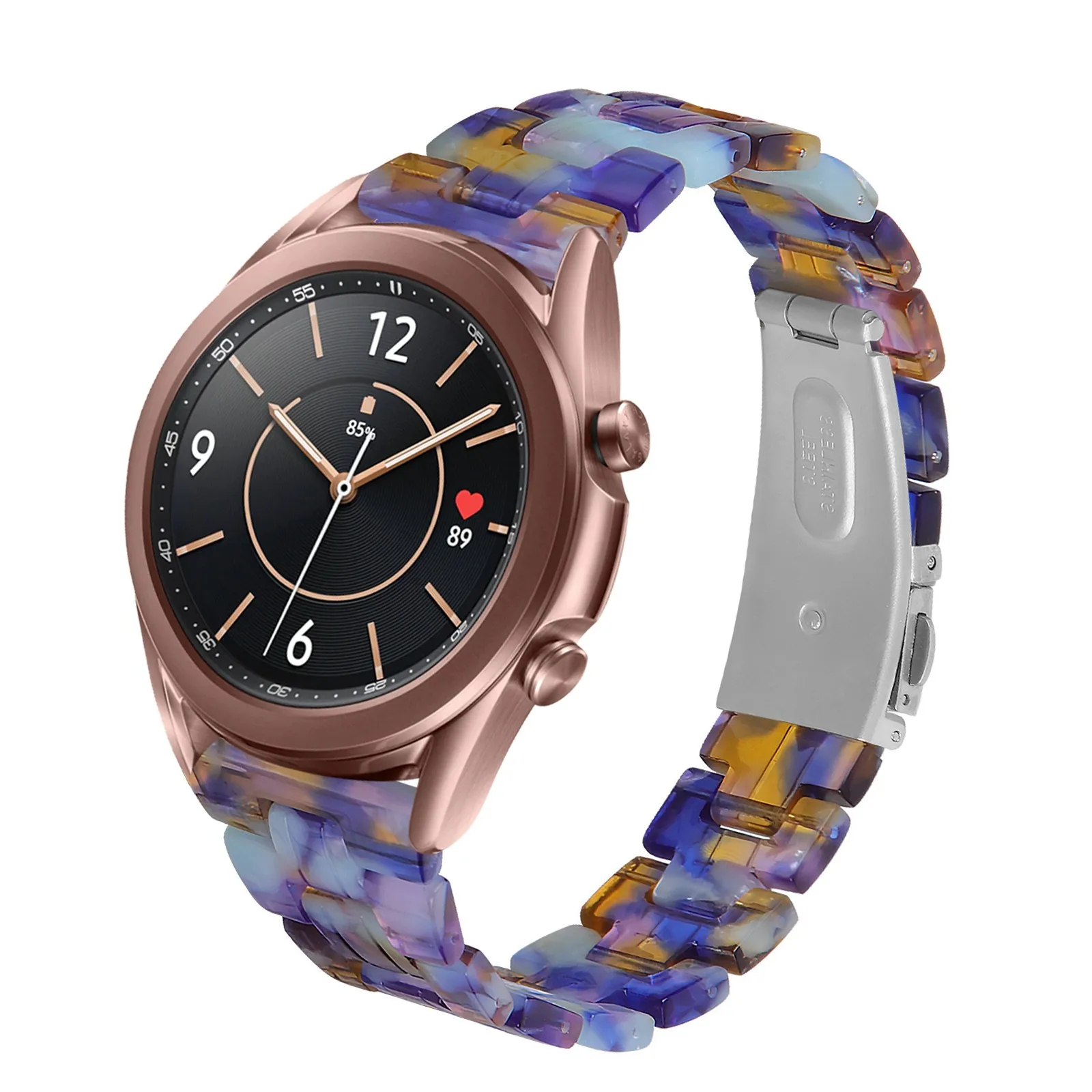 

Bracelet Compatible With Galaxy Watch 4 42 Mm, 20 Mm Colourful Resin Replacement Strap For Women Men Wristbands Sweat Kids