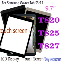 aaa quality lcd display for samsung galaxy tab s3 9 7 t820 t825 t827 lcd display touch screen glass panel replacement assembly