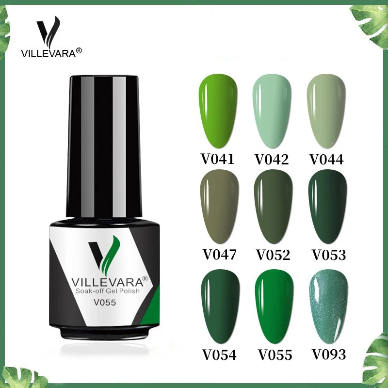 

VILLEVARA Semi Permanent Varnish 7ml Hybrid Color Gel Nail Polish Need Primer Top Coat Soak Off LED UV Nail Art Accessories