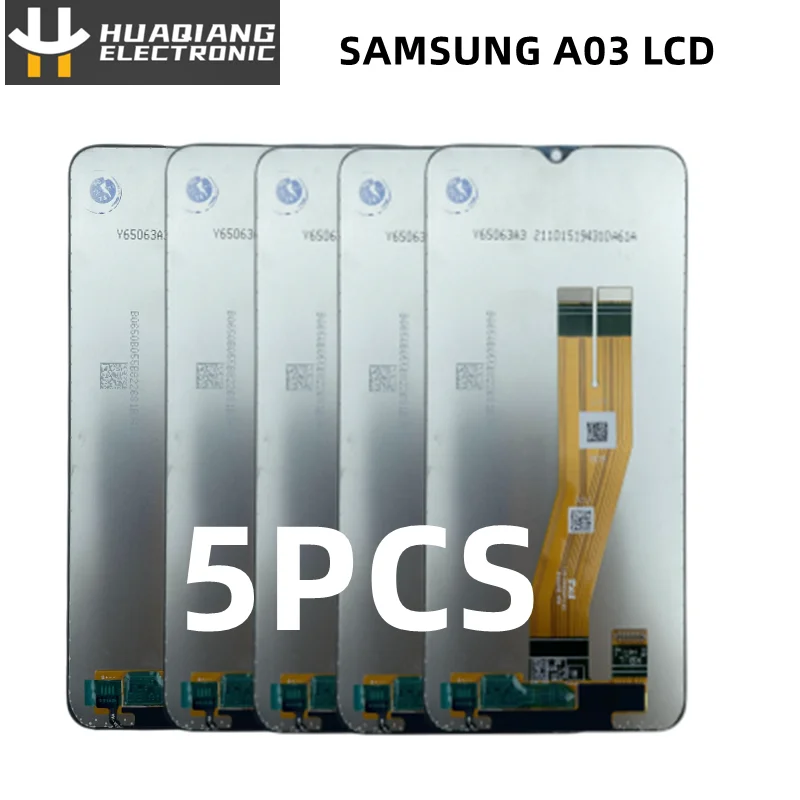 

5PCS For Samsung Galaxy A03 SM-A035F A035F/DS 100% Original Display Touch Screen Digitizer Assembly Replacement Repair Parts