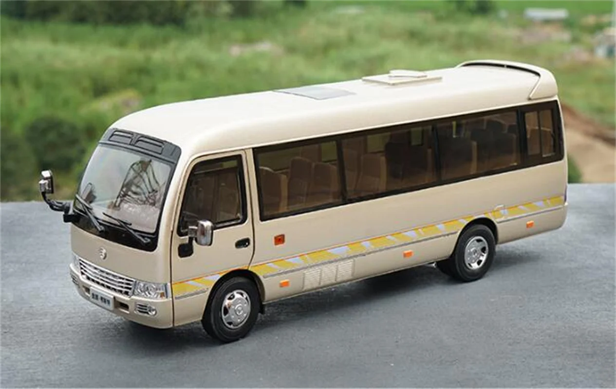 

Golden Dragon 1/32 For COASTER Bus Diecast Bus Coach Models Bus Car Gold Toys Hobby Gifts Collection Ornaments Display