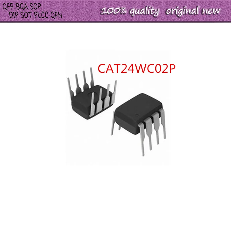 

NEW 10PCS/LOT CAT24WC02P 24WC02P DIP-8