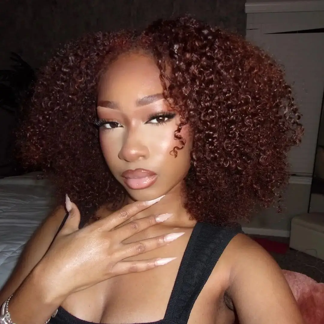 Парик Aaliweya длинный кудрявый из человеческих волос 13x4