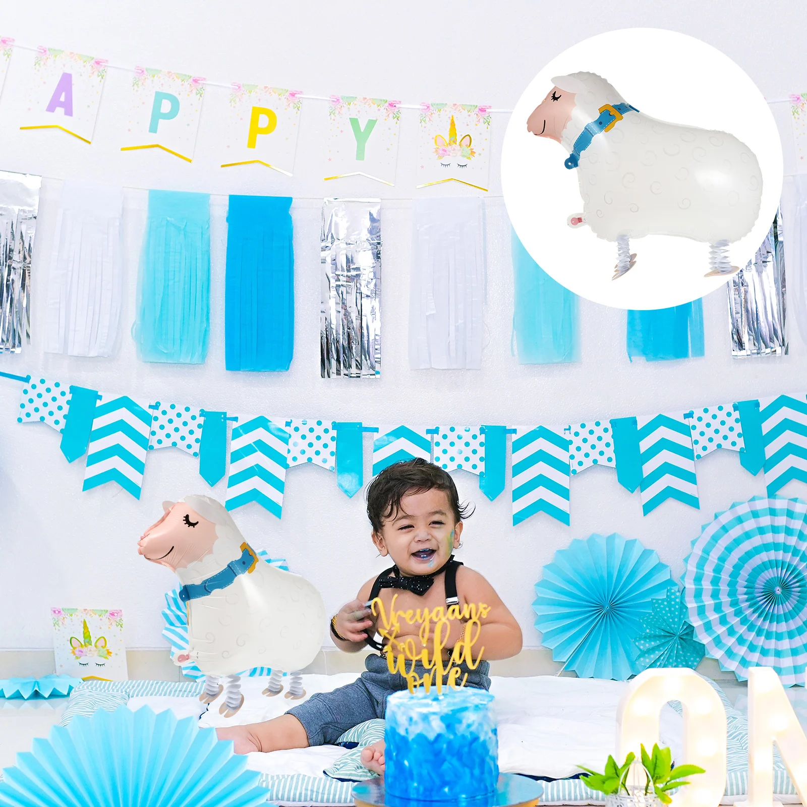 

5 PCS Walking Balloons Christmas Decorations Film Aluminum Foil Pet Animal Air Walkers Animals Child