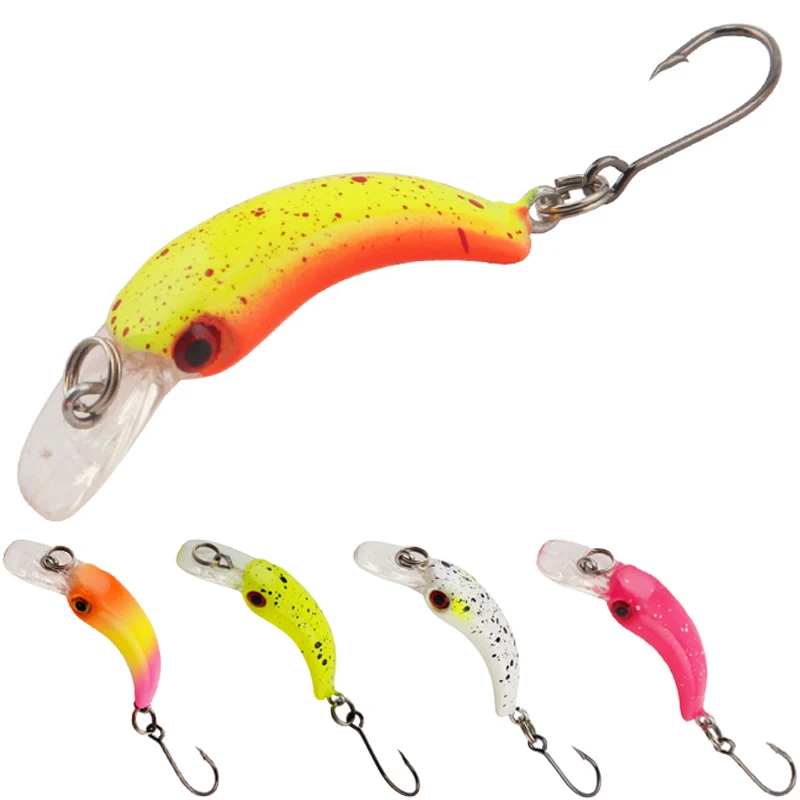 

1 шт. плавающая приманка в виде гольяна 3,8 см, 1,5 г, искусственные жесткие приманки мини, острые бриллиантовый Воблер для ловли форели, щуки, ок...